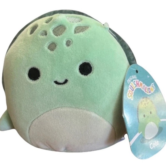 NWT Squishmallows Cole the Sea Turtle, 5” Plush, Ocean, Sea Life, Beach - Picture 6 of 6
